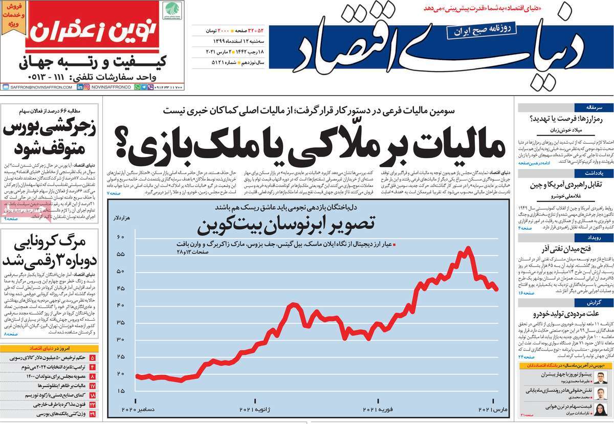 صفحه نخست روزنامه های دوازدهم اسفند
