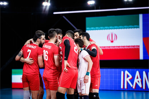 برد والیبال ایران مقابل آمریکا