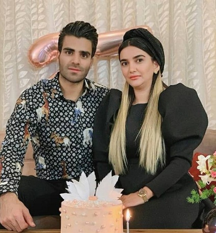 محمدحسین مرادمند و همسرش