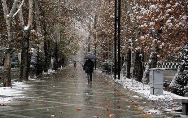 باران و برف در تهران