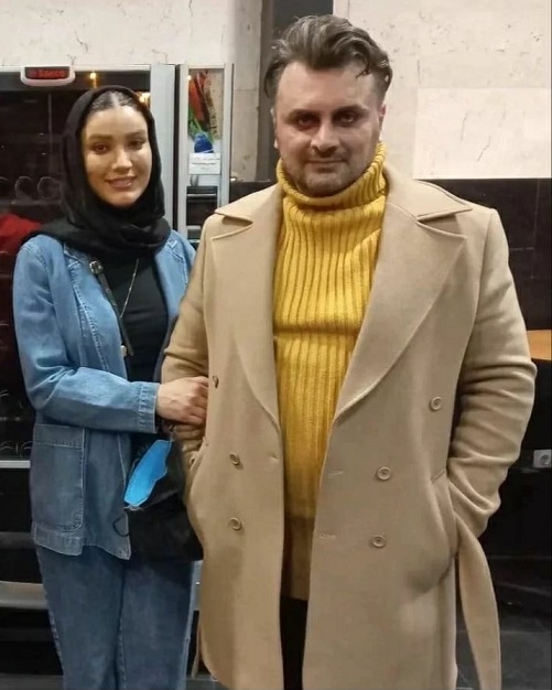 متین ستوده و همسرش