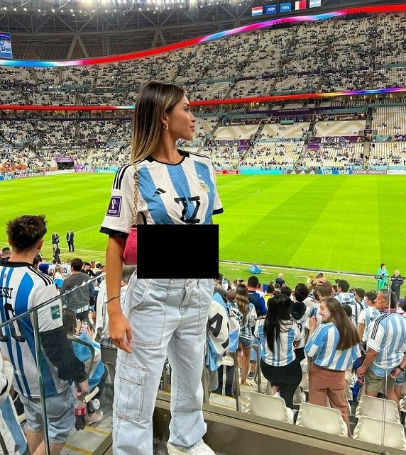 زن هوادار آرژانتین