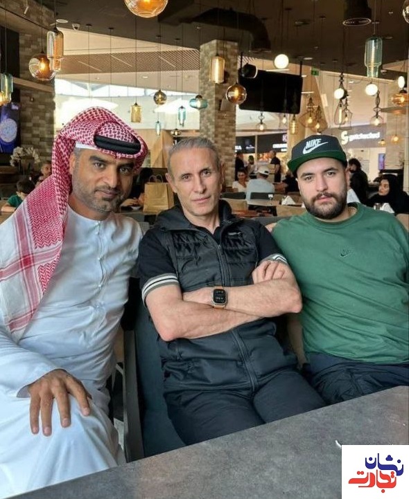 یحیی گل محمدی و پسرش در ابوظبی امارات