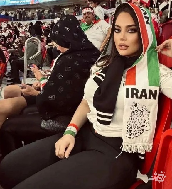 هوادار زن ایرانی در قطر