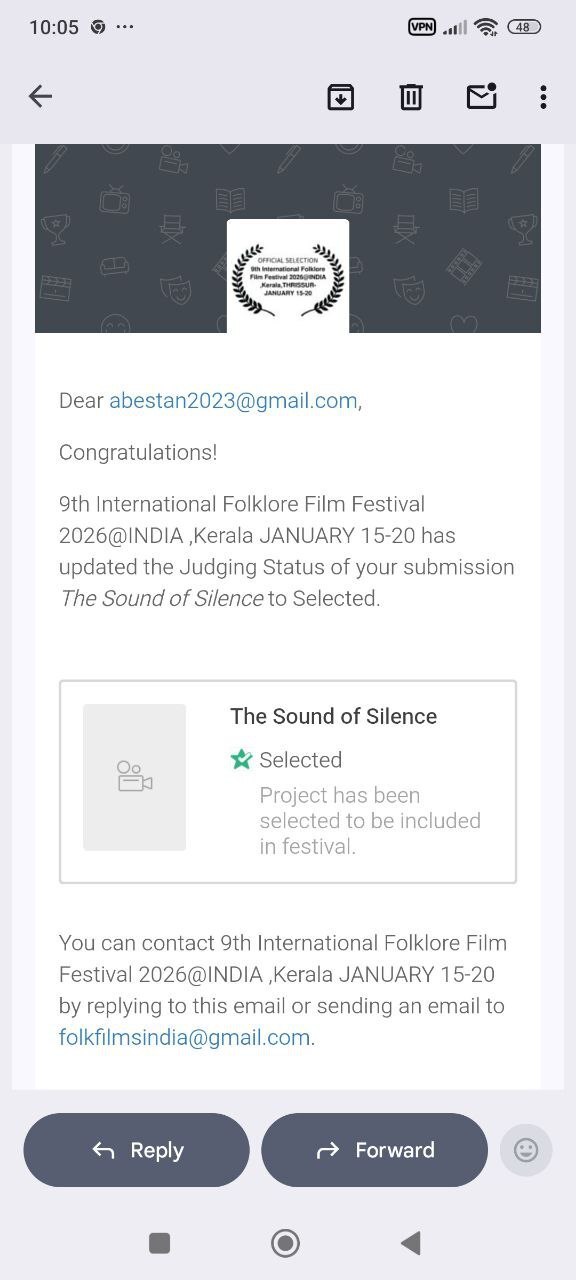 «آنکت» و «آخرین عاشقانه» در جشنواره بین‌المللی فولکلور هند