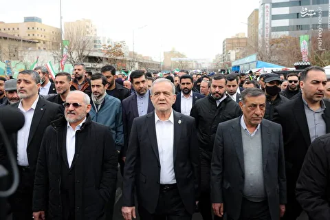 سانسور سخنرانی ۲۲ بهمن پزشکیان در صداوسیما