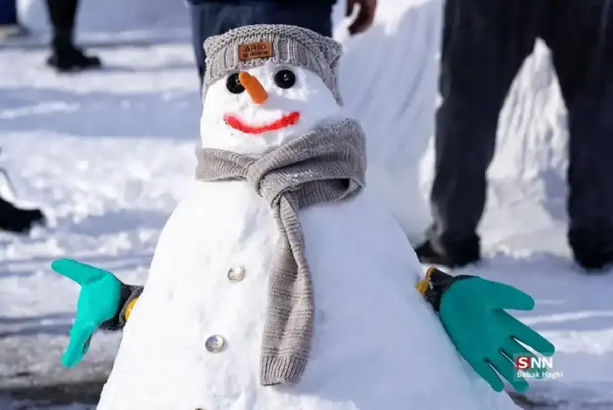 تصاویر جذاب از جشنواره آدم برفی اردبیل