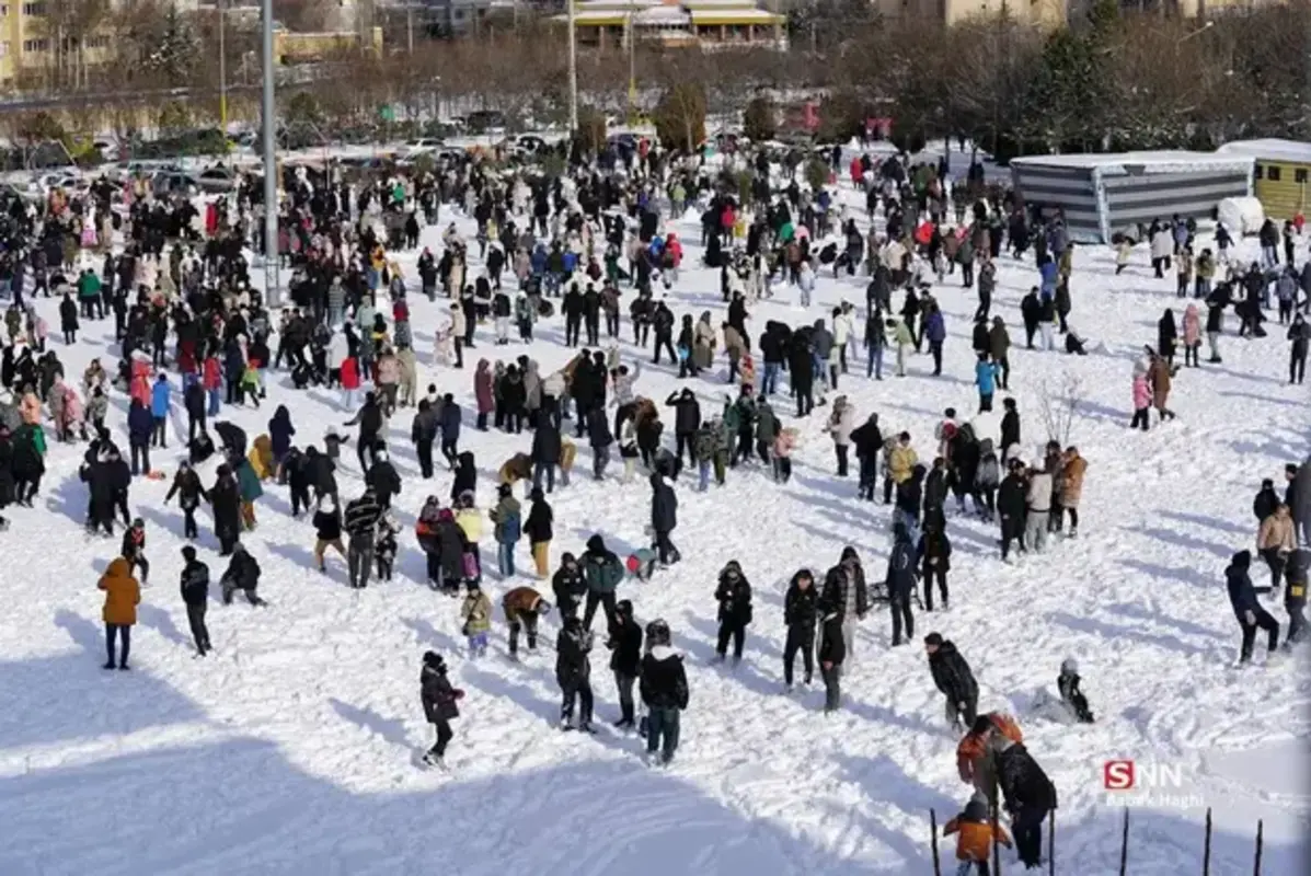 تصاویر جذاب از جشنواره آدم برفی اردبیل