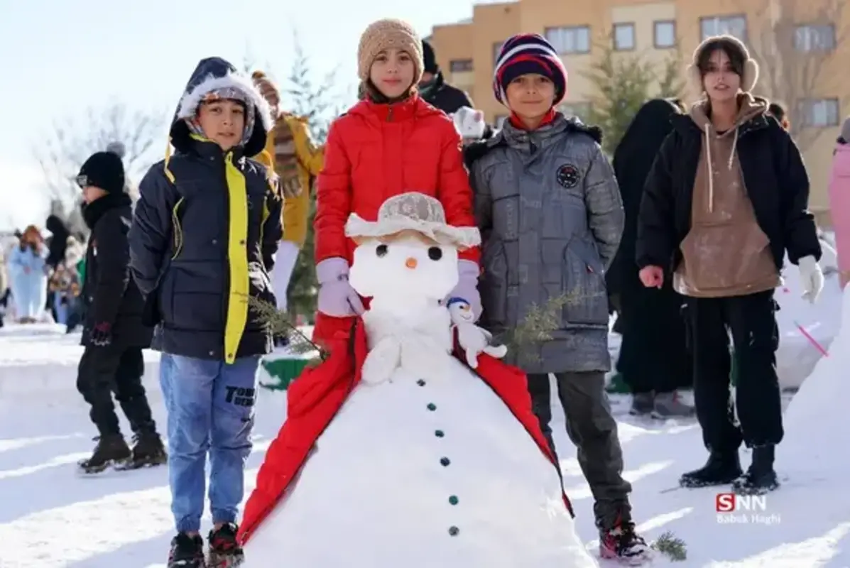 تصاویر جذاب از جشنواره آدم برفی اردبیل