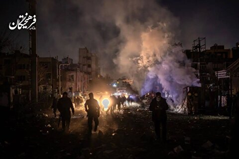 حجم گسترده تخریب در میدان نیلوفر تهران