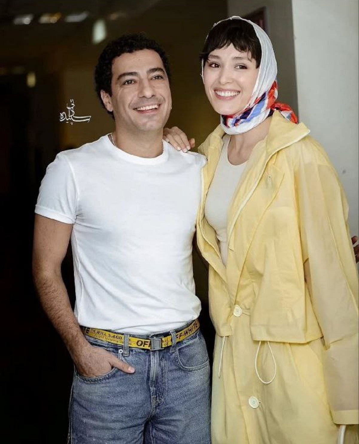 ژستهای نوید محمدزاده و همسرش