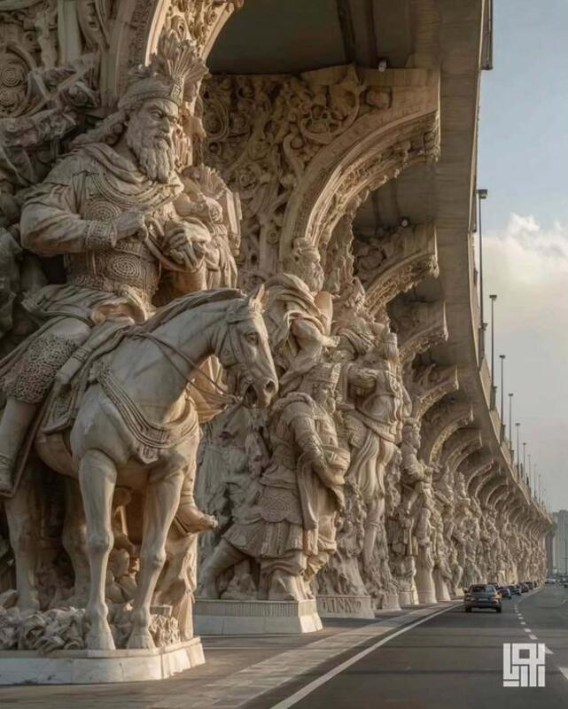 طراحی پل با ایده اساطیر باستانی ایران در شیراز