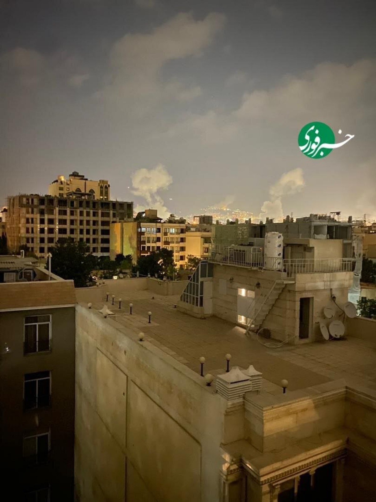 منطقه پاسداران تهران پس از انفجار