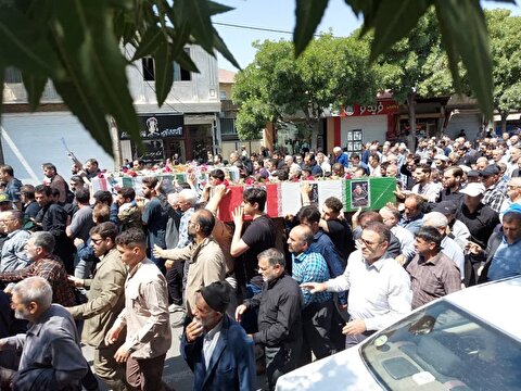 تشییع و تدفین پیکر شهدای حملات اسرائیل در تهران