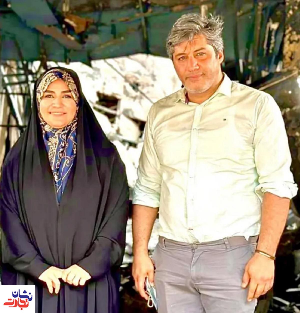سحر امامی و همسرش