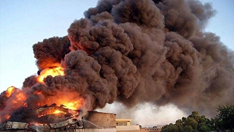 آتش‌سوزی گسترده در خیابان ۱۷ شهریور مشهد