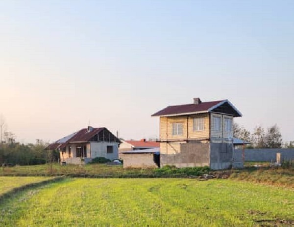 غروب زیبای پاییزی در بیجار روستای کَلفَت شهر فومن