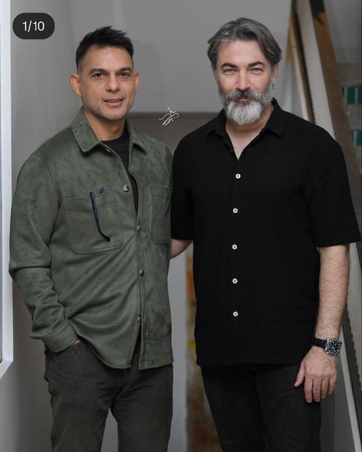 پارسا پیروزفر در کنار پیمان معادی