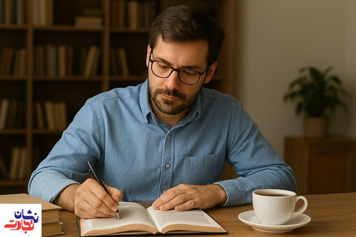 فردی در حال تحقیق علمی و آکادمیک فردی در حال تحقیق علمی و آکادمیک