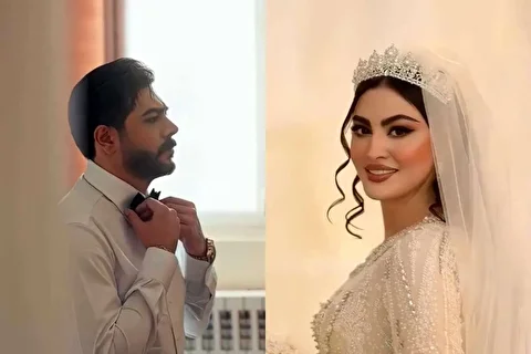 فیلمی از مراسم ازدواج مریم مومن با همسرش