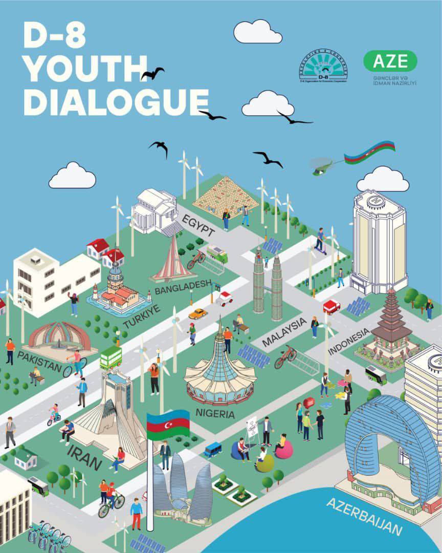 حضور مدیر کل مشارکت های اجتماعی جوانان در اجلاس گفتگوی جوانان D_8 باکو